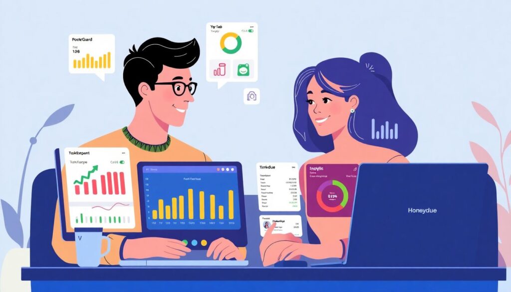 Финансовое планирование для пар, которые работают удаленно - иллюстрация