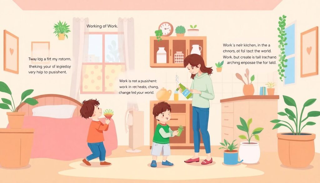 Как научить ребенка понимать ценность труда с раннего возраста Как научить ребенка понимать ценность труда - иллюстрация