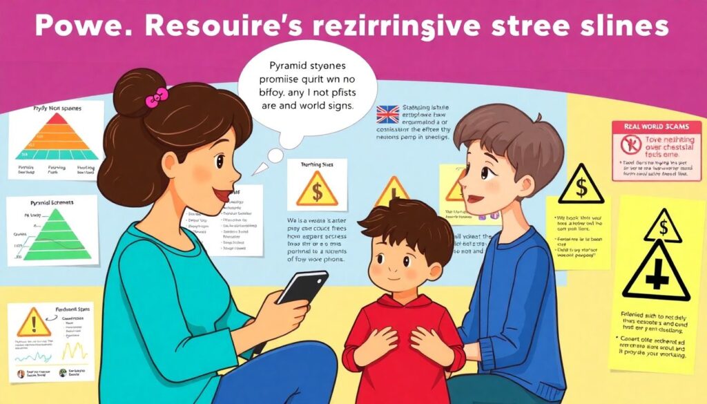 Как научить ребенка распознавать финансовые пирамиды и не попасть на обман Как научить ребенка распознавать финансовые пирамиды - иллюстрация