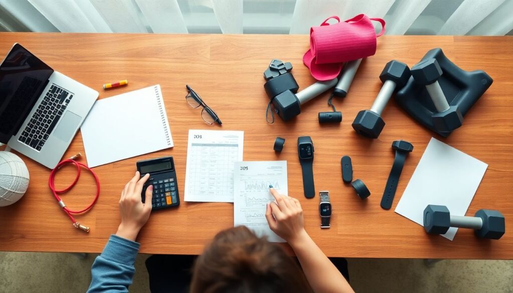 Как составить бюджет на покупку спортивного инвентаря - иллюстрация