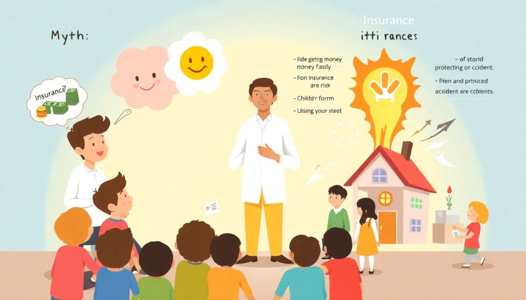 Как научить ребенка страхованию и объяснить основы финансовой безопасности Как научить ребенка основам страхования - иллюстрация