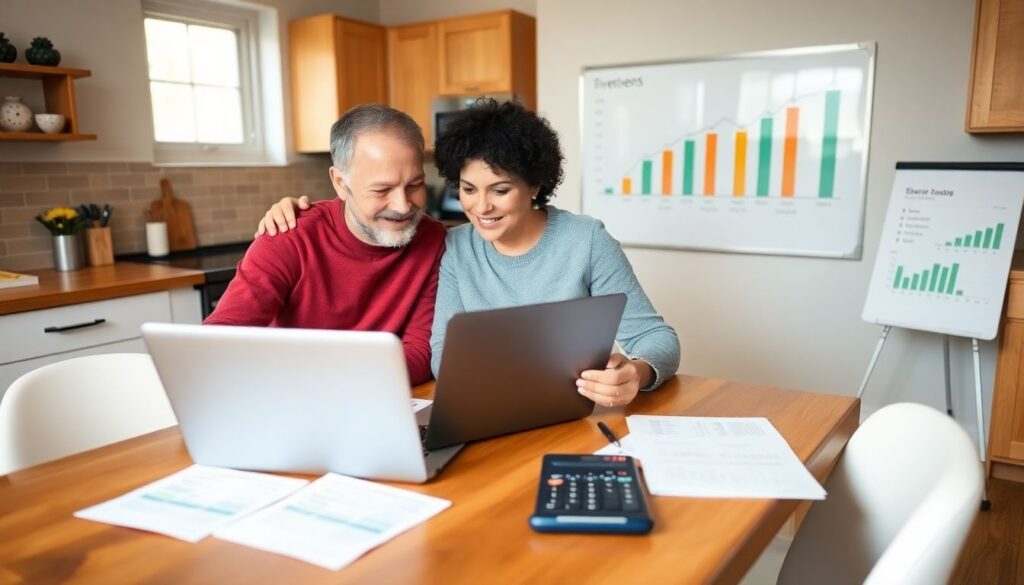 Финансовое планирование для пар при частых переездах без потери стабильности Финансовое планирование для пар, которые часто переезжают - иллюстрация