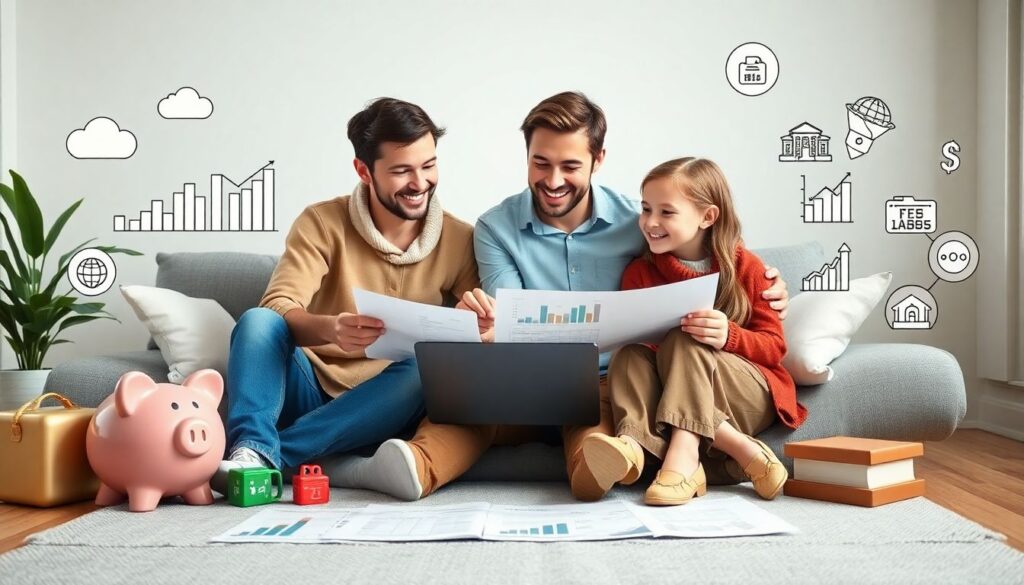 Финансовое планирование для семейных путешественников: как управлять бюджетом в поездках Финансовое планирование для семей, которые часто путешествуют - иллюстрация