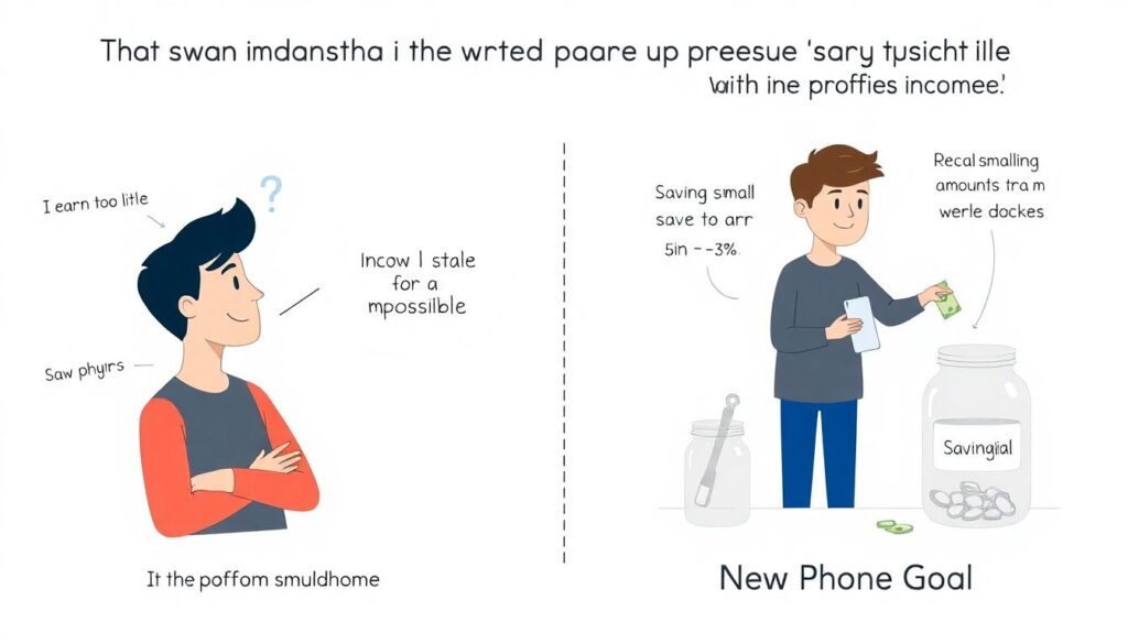 Как накопить на новый телефон - иллюстрация