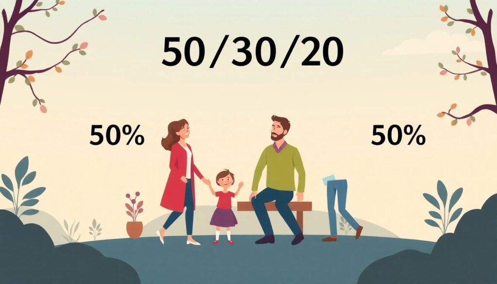 Правило 50/30/20: как применять его для эффективного планирования семейного бюджета Что такое правило 50/30/20 и как его применять в семейном бюджете - иллюстрация