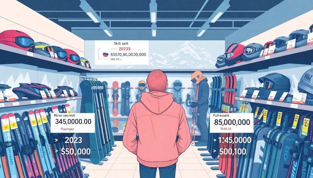 Как накопить на горные лыжи или сноуборд - иллюстрация