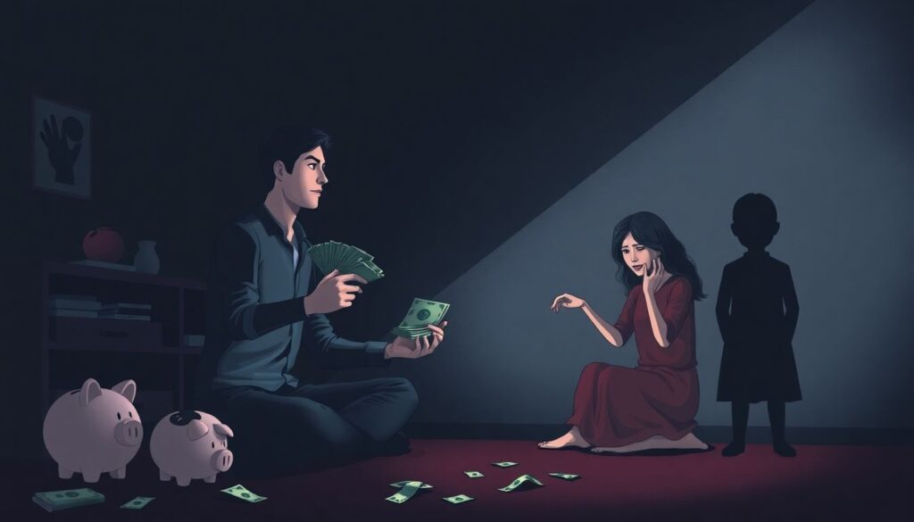 Финансовый саботаж в отношениях: что это и как влияет на доверие партнёров Что такое финансовый саботаж в отношениях - иллюстрация