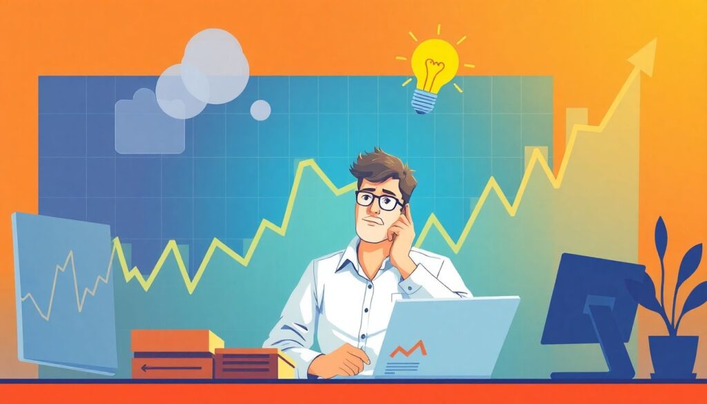 Финансовые ошибки при торговле на бирже - иллюстрация