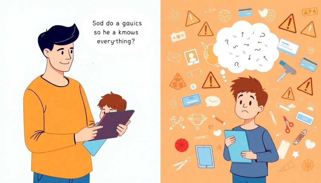 Финансовая безопасность в интернете: как научить ребенка защищать свои деньги Как научить ребенка основам финансовой безопасности в интернете - иллюстрация