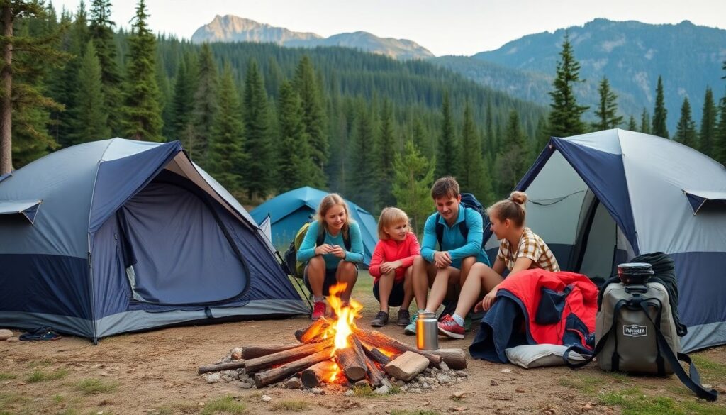 Как накопить деньги на семейный поход с палатками без лишних затрат Как накопить на семейный поход с палатками - иллюстрация