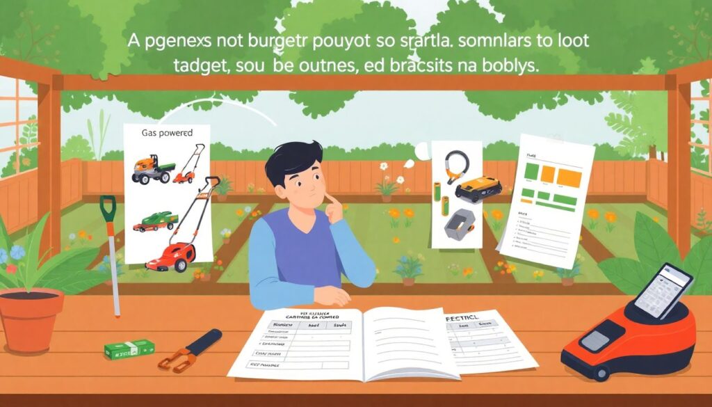 Как составить бюджет на покупку садовой техники - иллюстрация