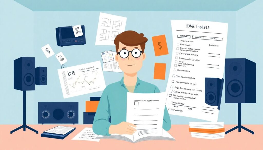 Как составить бюджет на домашний кинотеатр без лишних затрат Как составить бюджет на покупку домашнего кинотеатра - иллюстрация