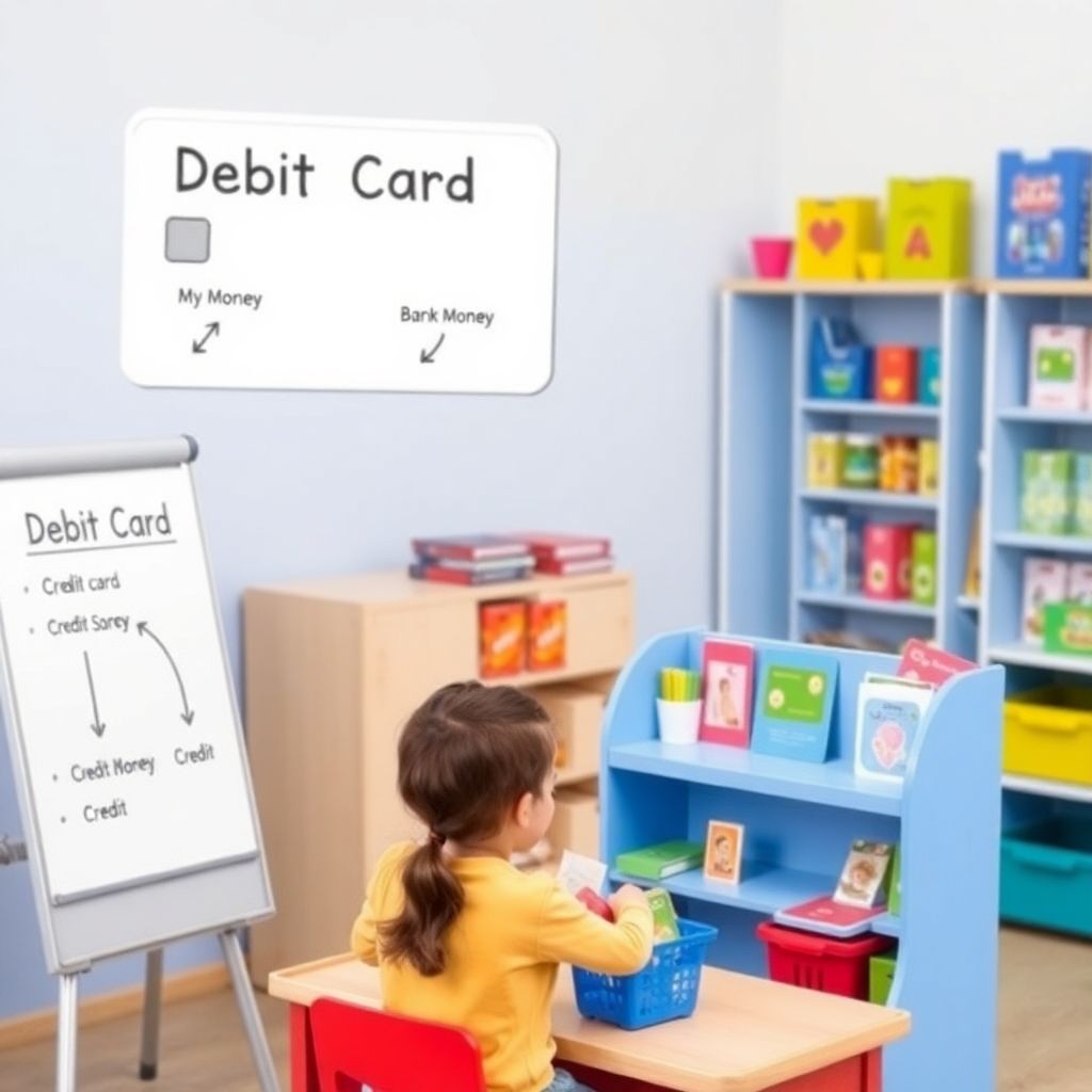Как научить ребенка понимать разницу между дебетовой и кредитной картой