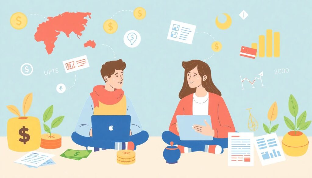 Финансовое планирование для пар, живущих на две страны - иллюстрация