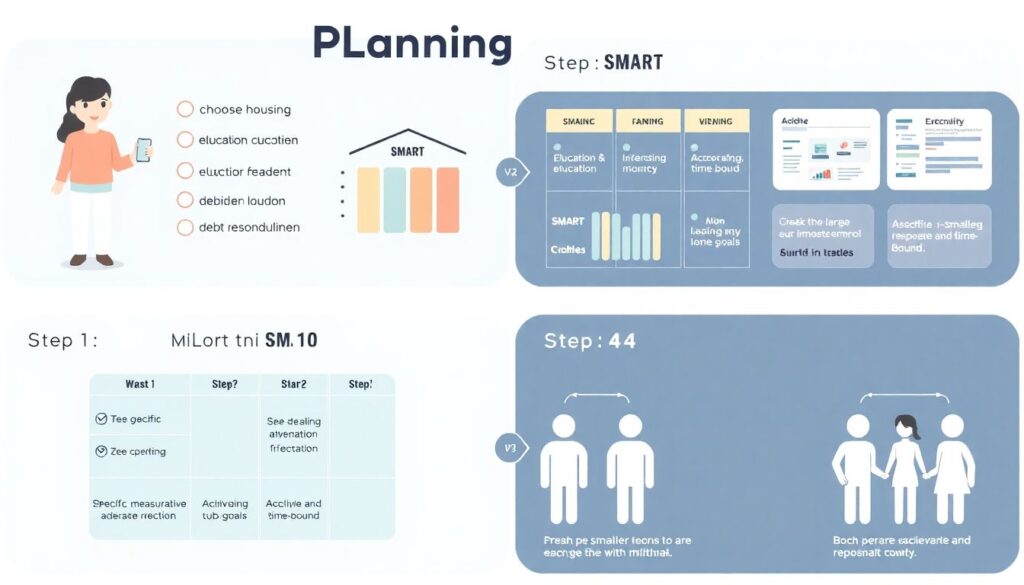 Smart-цели в семейных финансах: как эффективно планировать и достигать финансовые цели SMART-цели в семейных финансах - иллюстрация